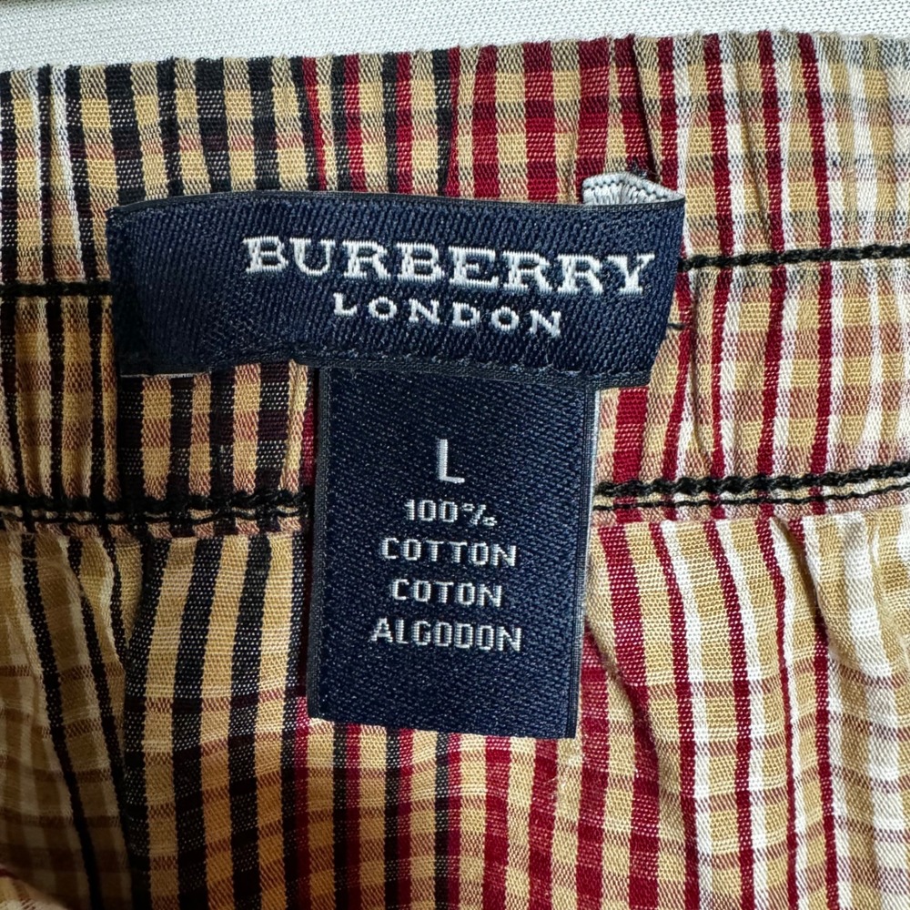 Burberry London Plaid Boxer Shorts Button Fly Men's Large Cotton - Picture 6 of 6